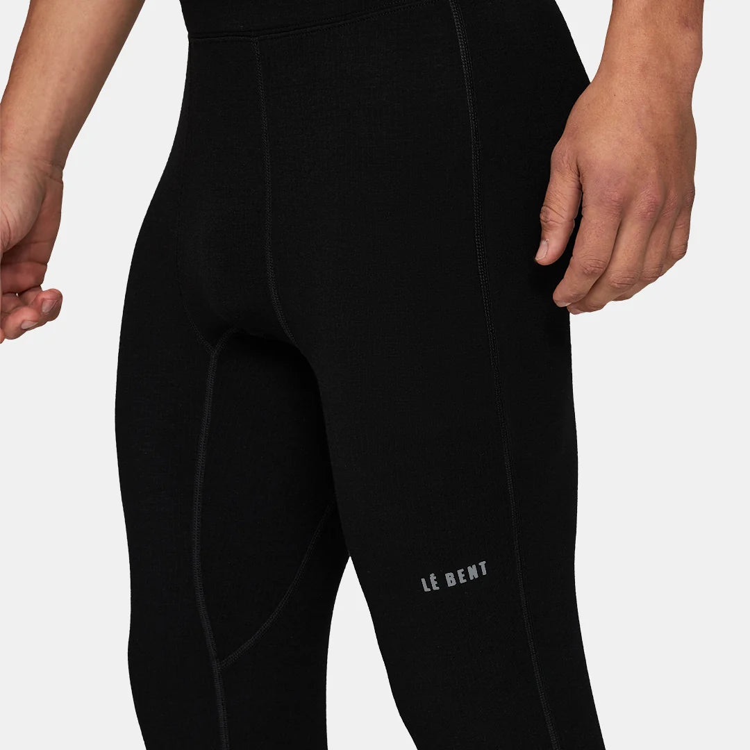 Le Bent Mens Heavyweight Grid Fleece Jogger
