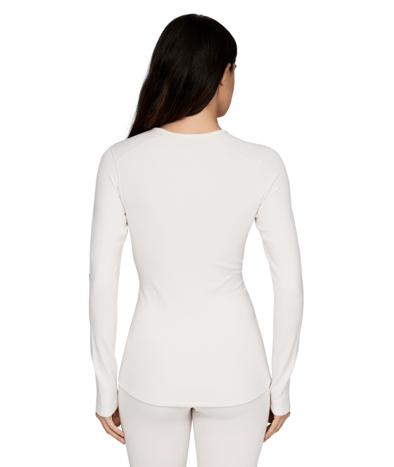 Le Bent Womens Heavyweight Antarctic Grid Fleece Crew