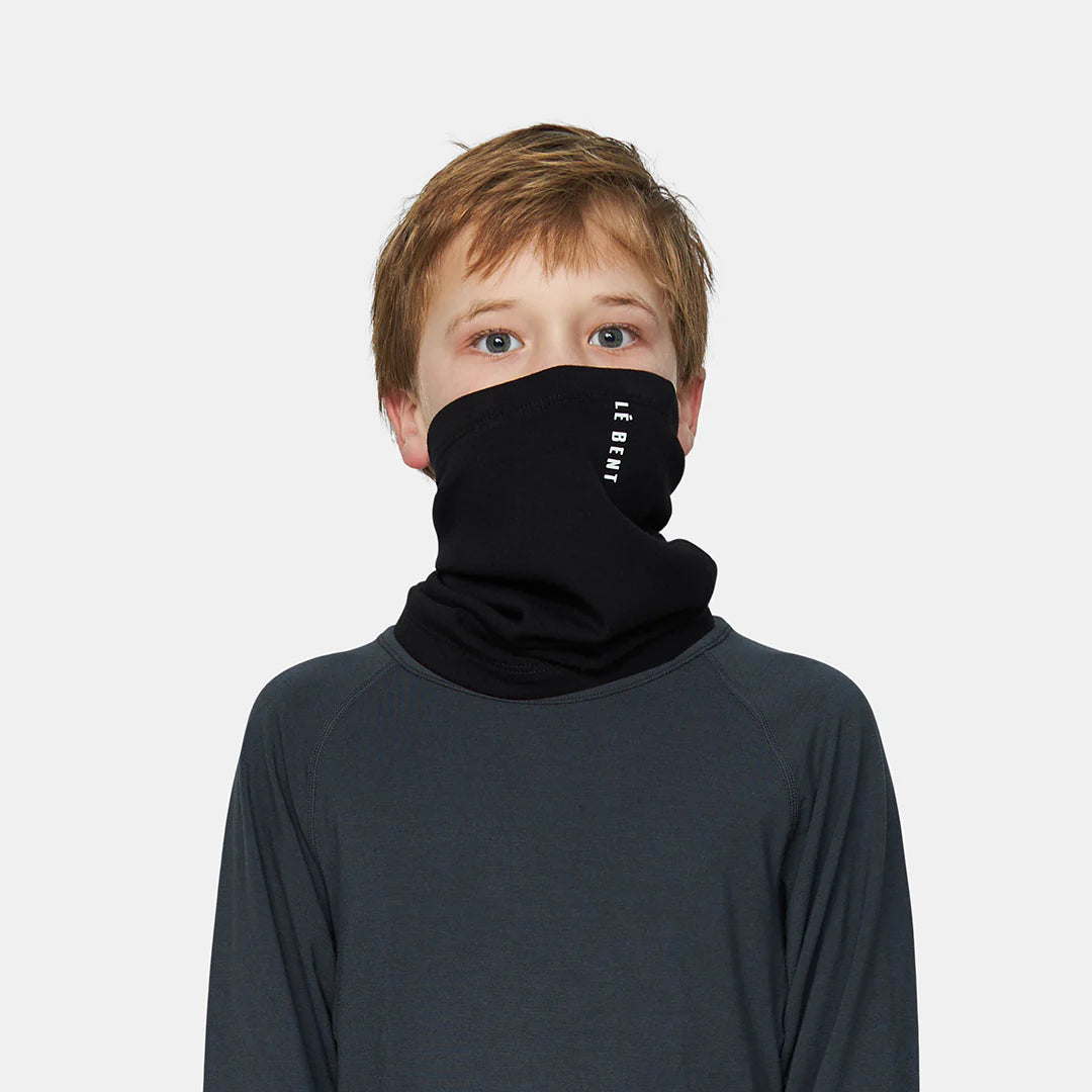 Le Bent Kids Heavyweight Grid Fleece Neck Gaiter