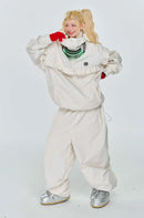 QLEO Lace Trim Snow Pant