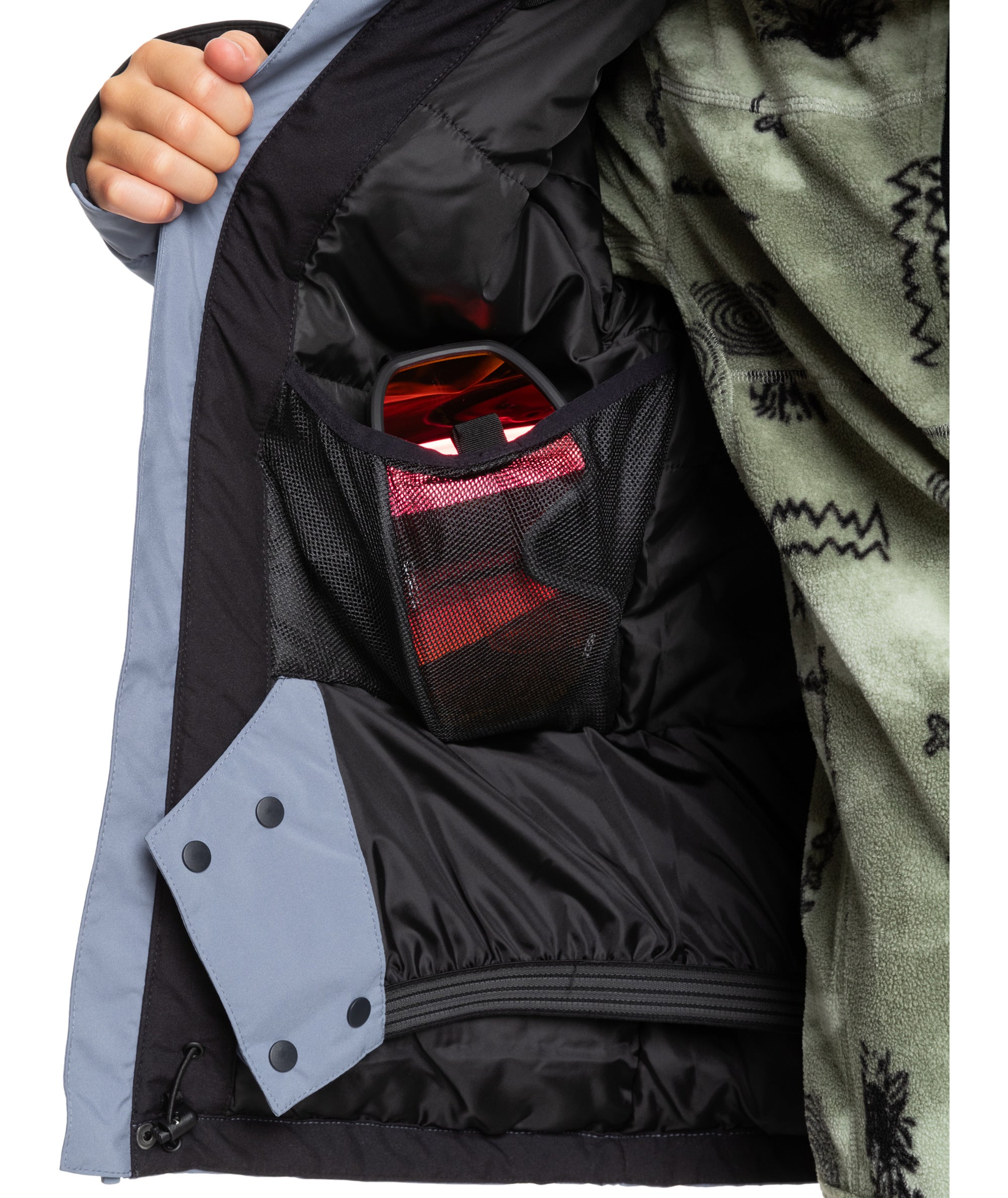 Quiksilver Mission Block Youth Jacket flint stone kids ski snowboard good quality