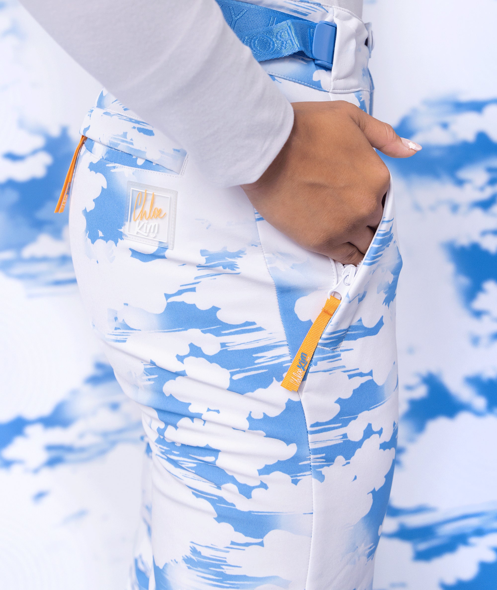 Roxy Chloe Kim Womens Pant Azure Clouds