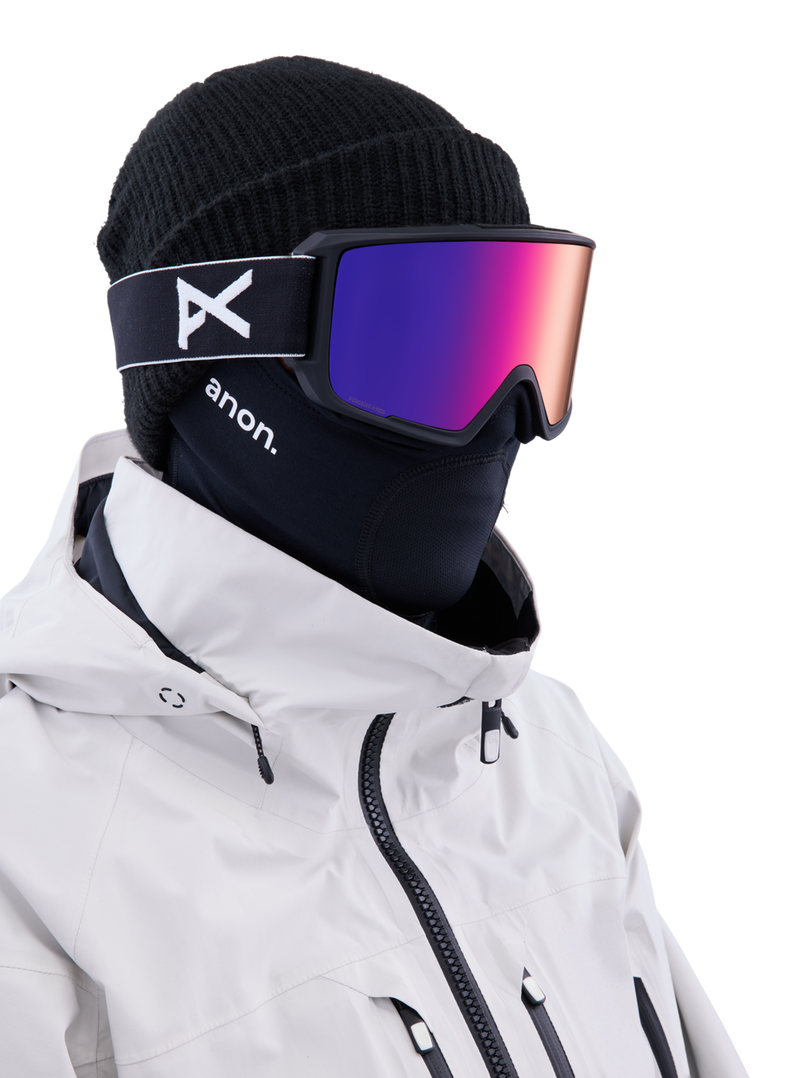 Anon M3 Goggles + Bonus Lens + MFI Face Mask Ski Snowboard Magnetic Snow