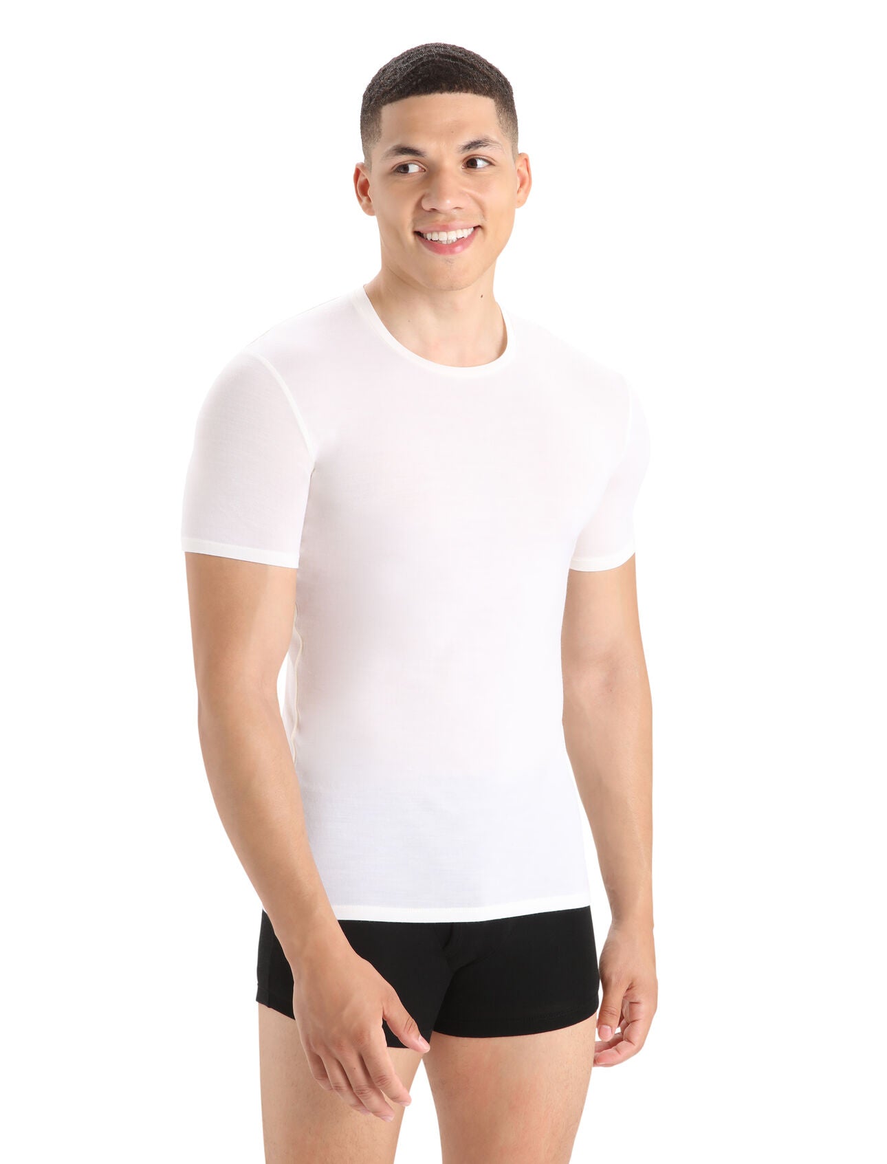 SALE Icebreaker 150 Anatomica Short Sleeve Crew tee short short sleeve white