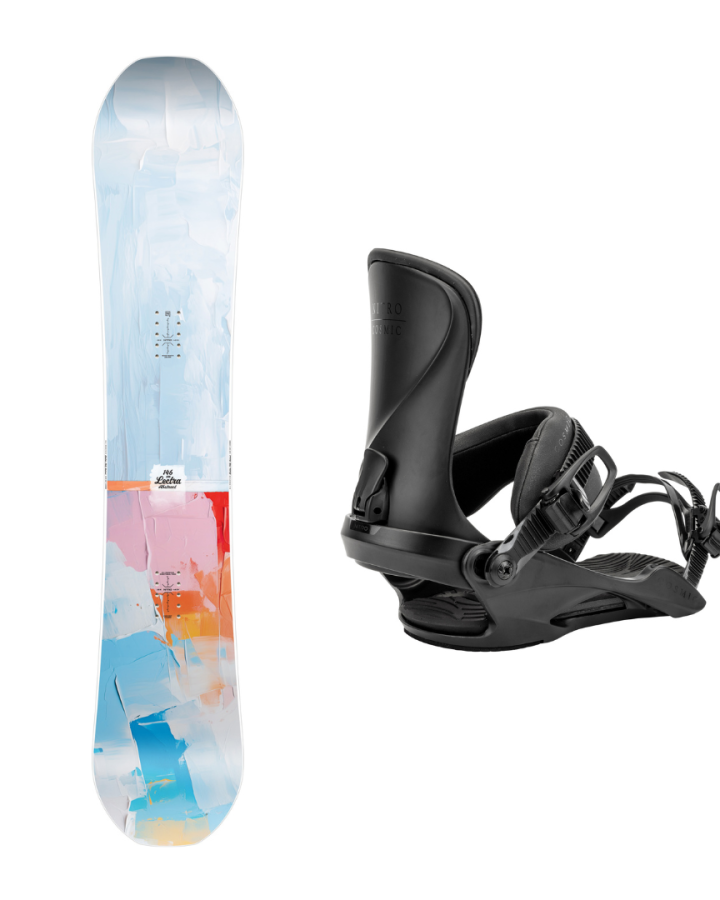 nitro lectra women's snowboard Nitro Lectra Snowboard + Cosmic Binding Womens 2026 – Snowbiz