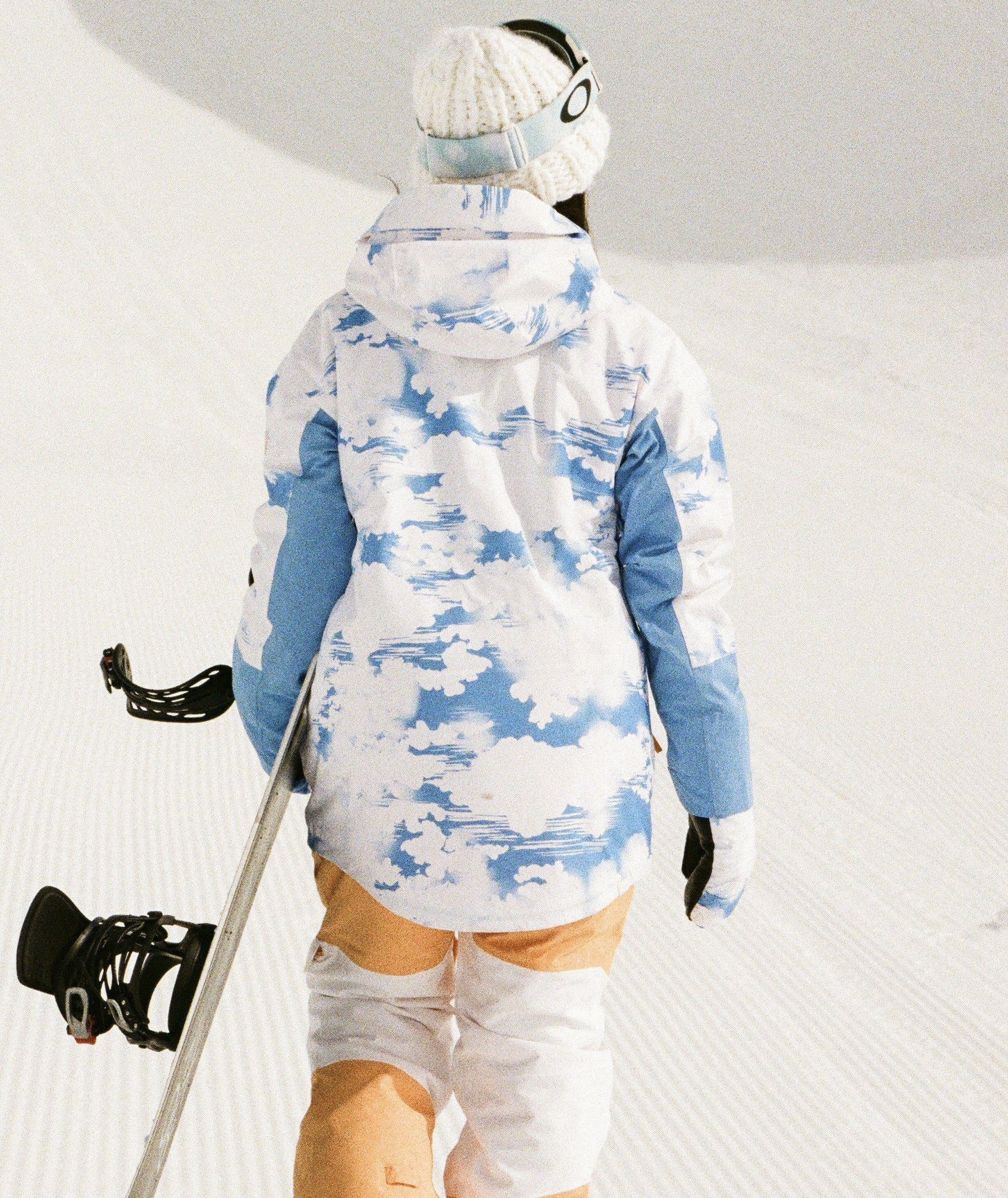 Roxy Chloe Kim Womens Jacket Azure Blue Clouds