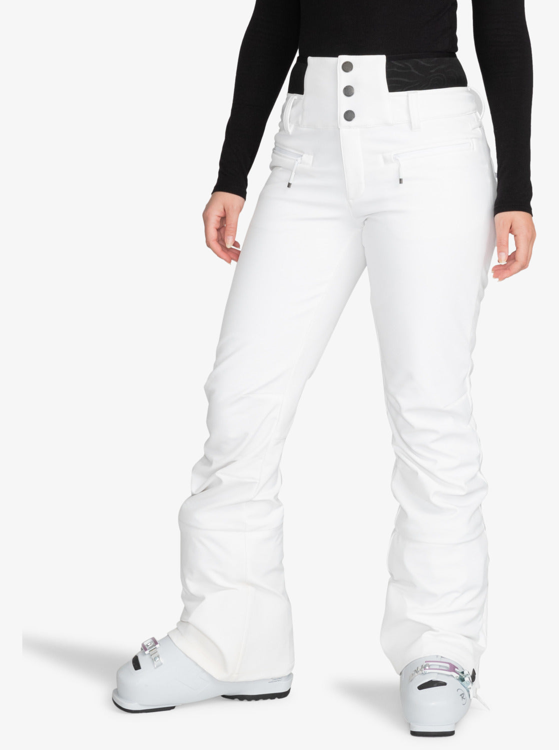 Roxy Rising High Womens Pant white skinny stretch ski snowboard