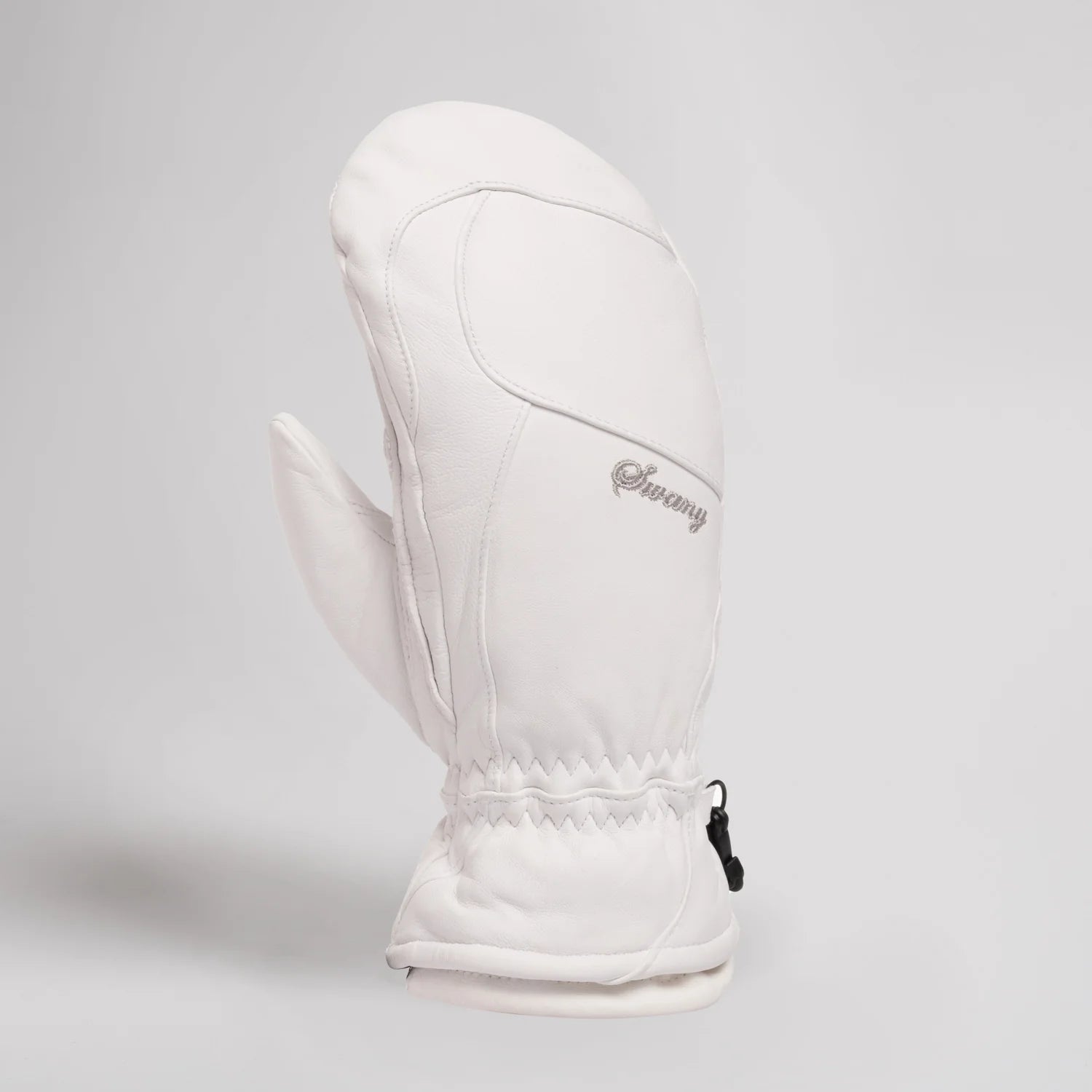 Swany La Posh Mitt Womens full leather very warm white snow ski snowboard chicks girls