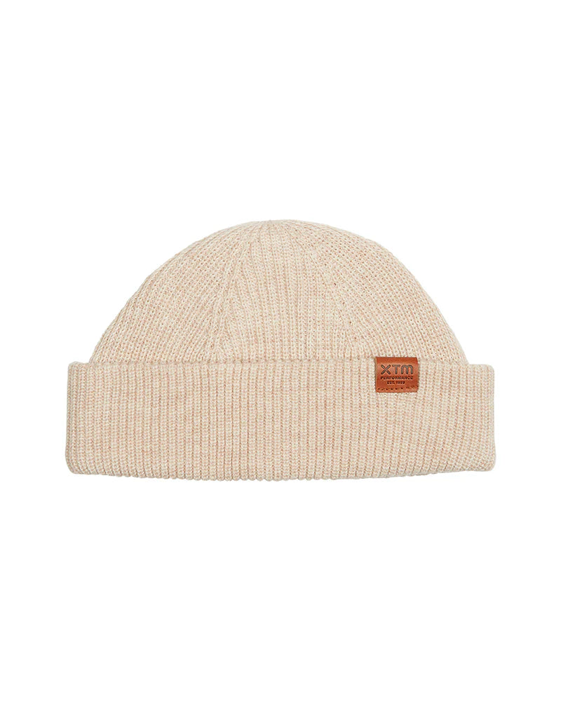 nick t fisherman roll beanie wool warm taupe beige xtm unisex