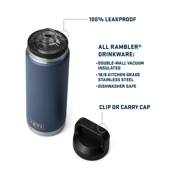 Yeti Rambler 26oz Bottle w/ Chug Cap (769ml)