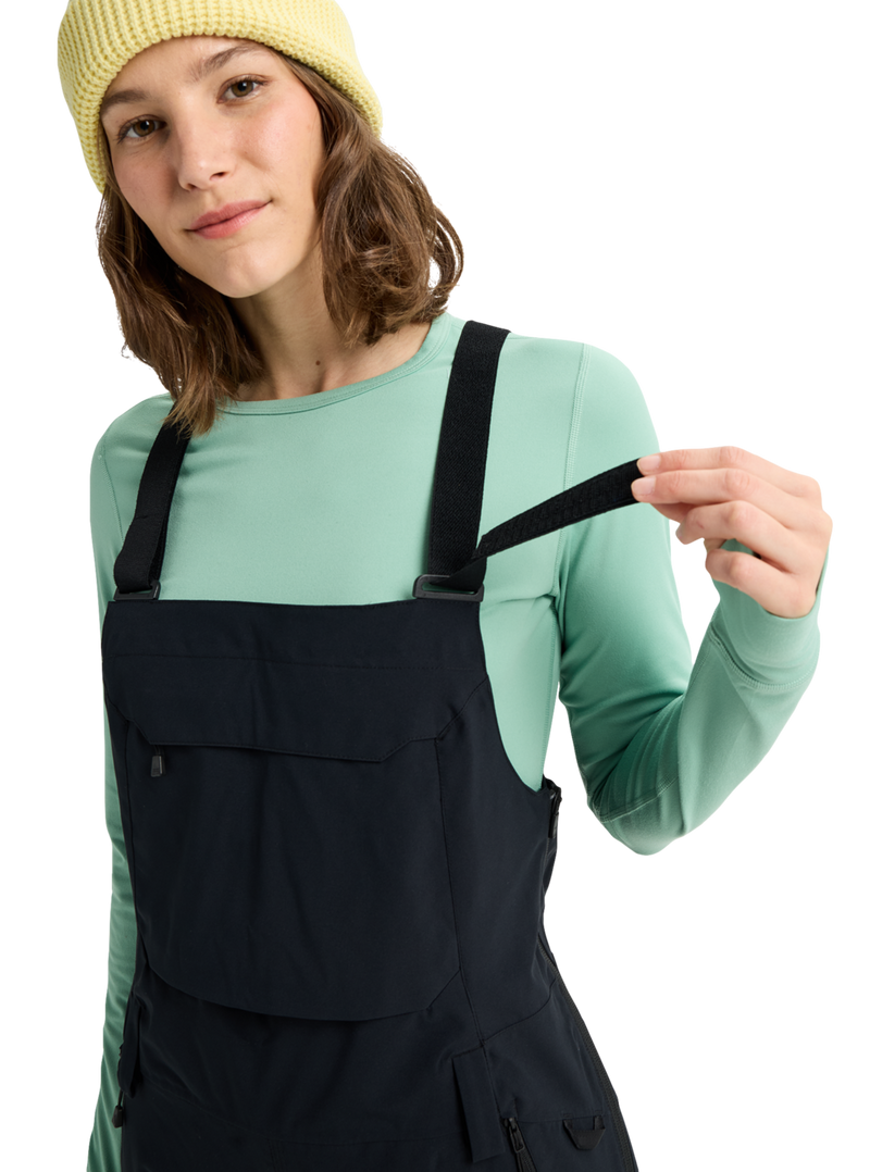 Burton Reserve Short Fit Stretch Slim Womens Bibs