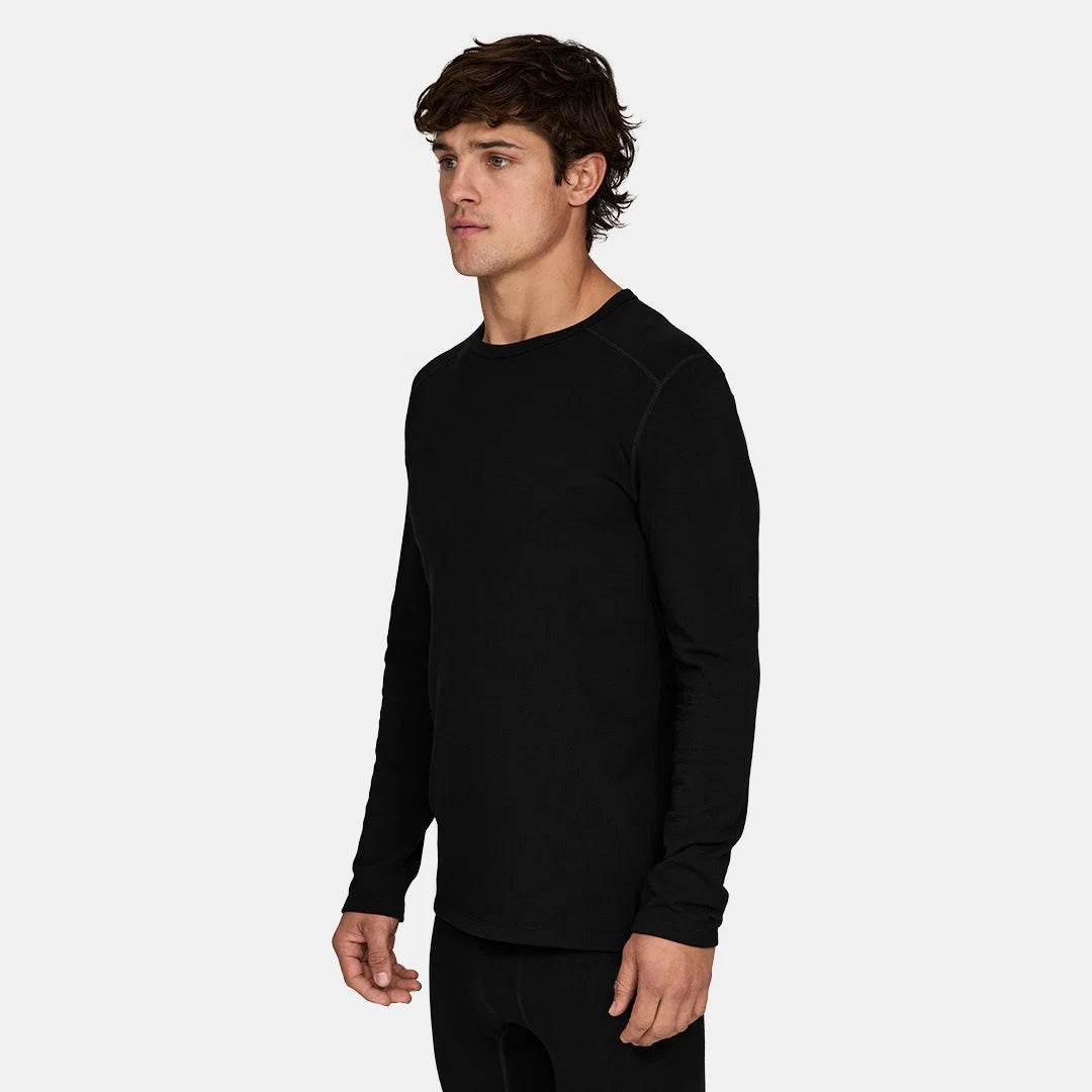 Le Bent Mens Heavyweight Grid Fleece Sweater