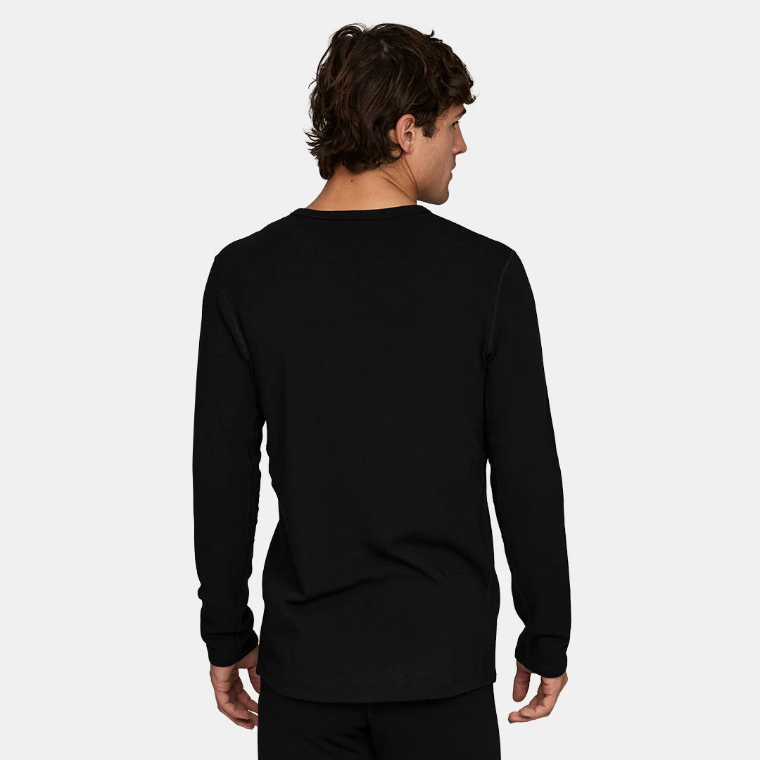 Le Bent Mens Heavyweight Grid Fleece Sweater
