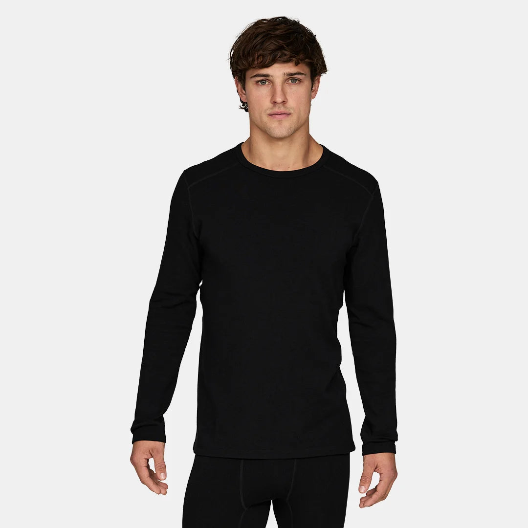 Le Bent Mens Heavyweight Grid Fleece Sweater