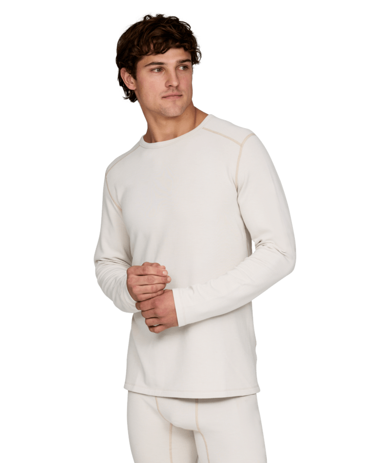 Le Bent Heavyweight Antarctic Grid Fleece Crew