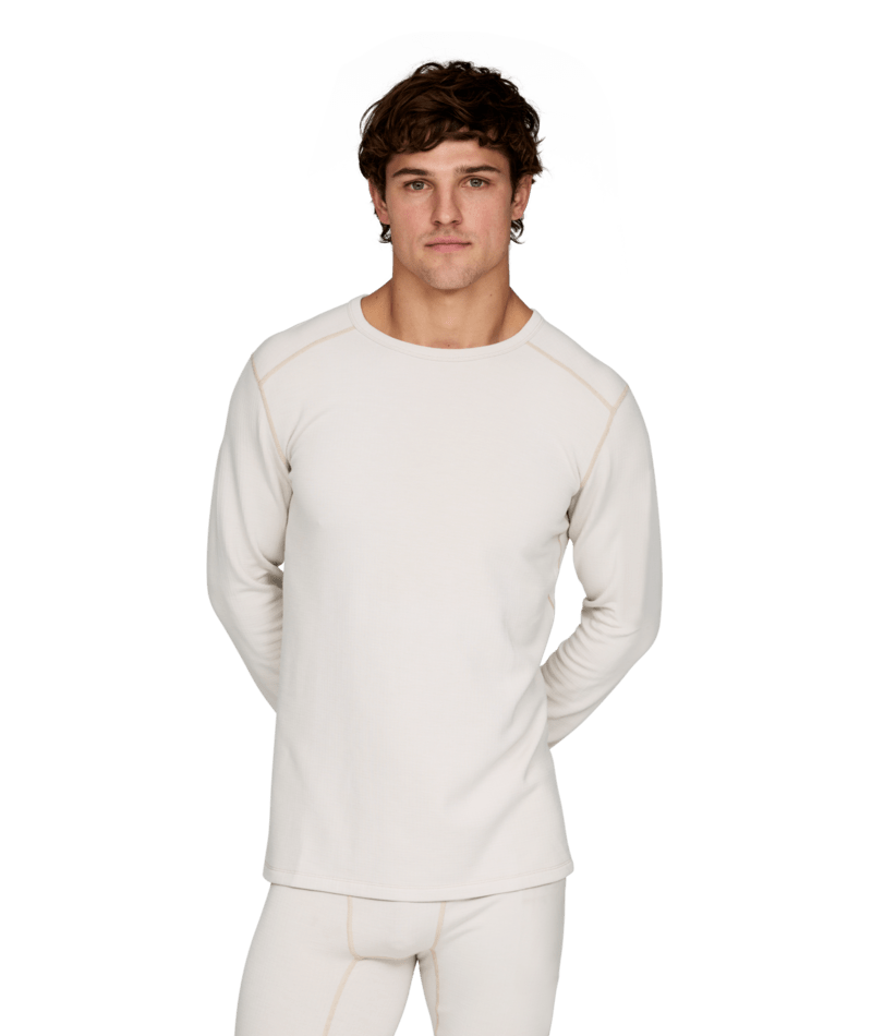 Le Bent Heavyweight Antarctic Grid Fleece Crew