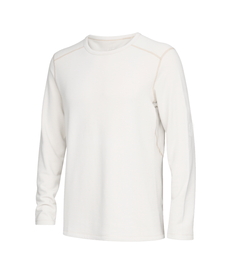 Le Bent Heavyweight Antarctic Grid Fleece Crew