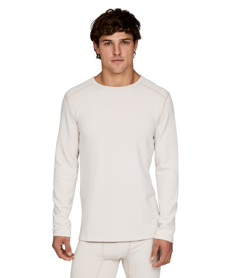 Le Bent Heavyweight Antarctic Grid Fleece Crew