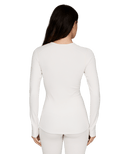 Le Bent Womens Heavyweight Antarctic Grid Fleece Crew