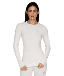 Le Bent Womens Heavyweight Antarctic Grid Fleece Crew