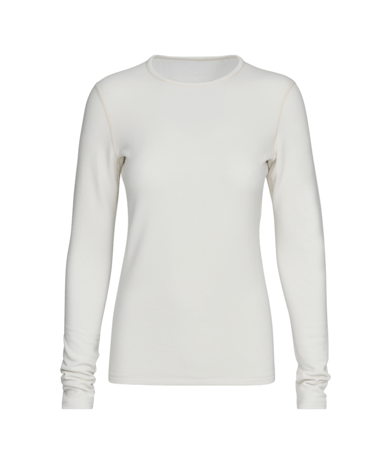 Le Bent Womens Heavyweight Antarctic Grid Fleece Crew