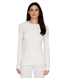 Le Bent Womens Heavyweight Antarctic Grid Fleece Crew