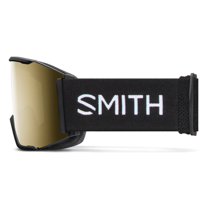 smith squad mag black gold mirror snow goggle  snowboard ski