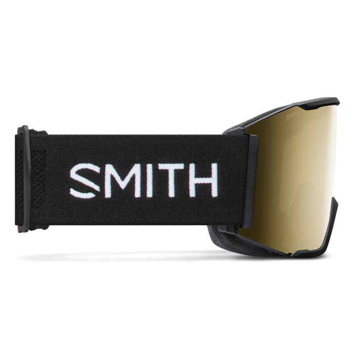 smith squad mag black gold mirror snow goggle  snowboard ski