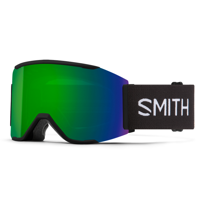 smith squad mag black gold mirror snow goggle  snowboard ski