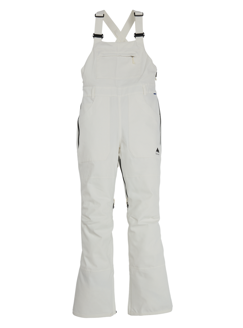 burton white womens bib pant