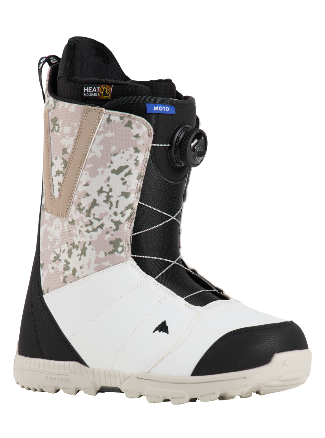 Burton Moto BOA Snowboard Boots 2025 snowfall camo