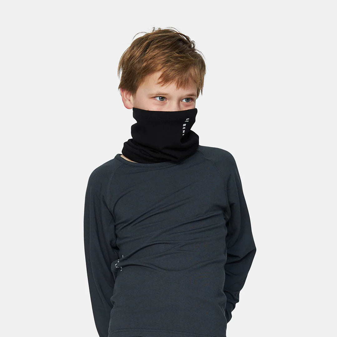 Le Bent Kids Heavyweight Grid Fleece Neck Gaiter