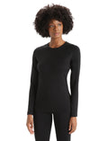 Icebreaker 200 Oasis Womens Long Sleeve Crew merino thermal cheap ladies warm breathable
