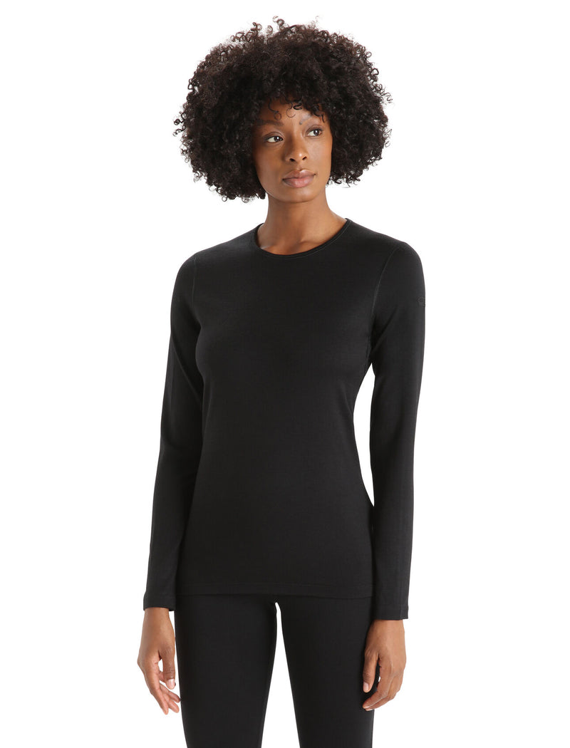 Icebreaker 200 Oasis Womens Long Sleeve Crew merino thermal cheap ladies warm breathable