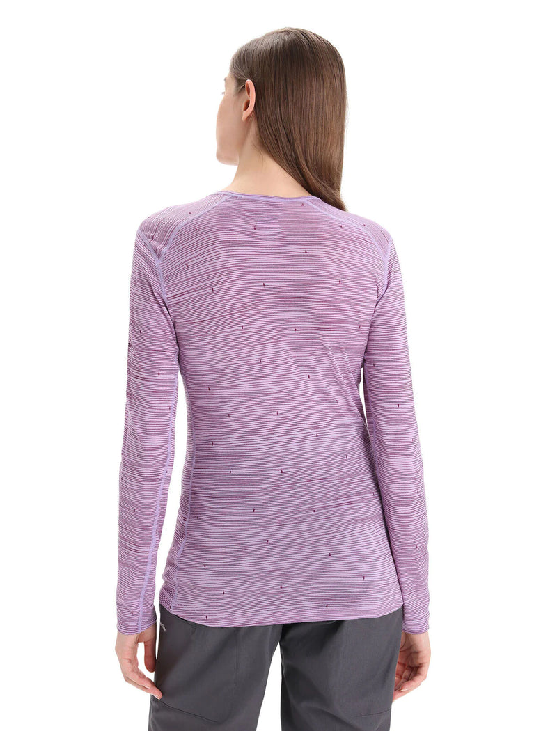 Icebreaker 200 Oasis Womens Long Sleeve Ski Tracks Crewe