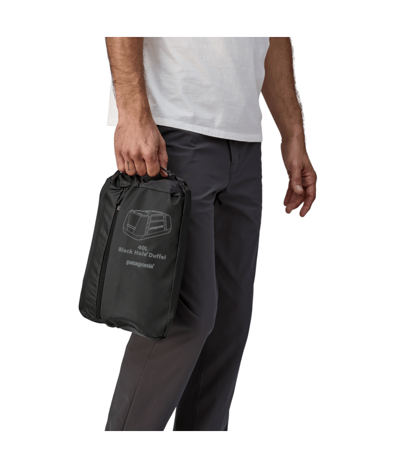 Patagonia Black Hole Duffle 40L packable duffel bag durable recycled weatherproof