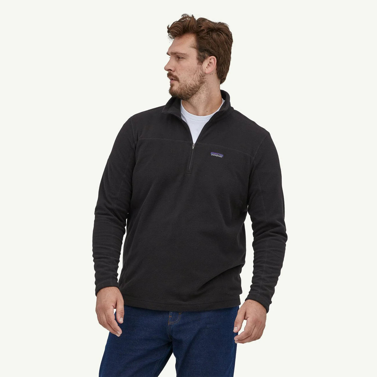 Patagonia Mens Micro D Pull Over fleece half zip skivy