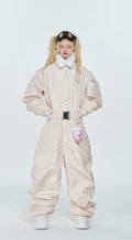 QLEO Fur Collar Suit