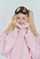 QLEO Fur Collar Suit