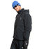 Quiksilver Live Wire Jacket black white stitching 90 style baggy fit