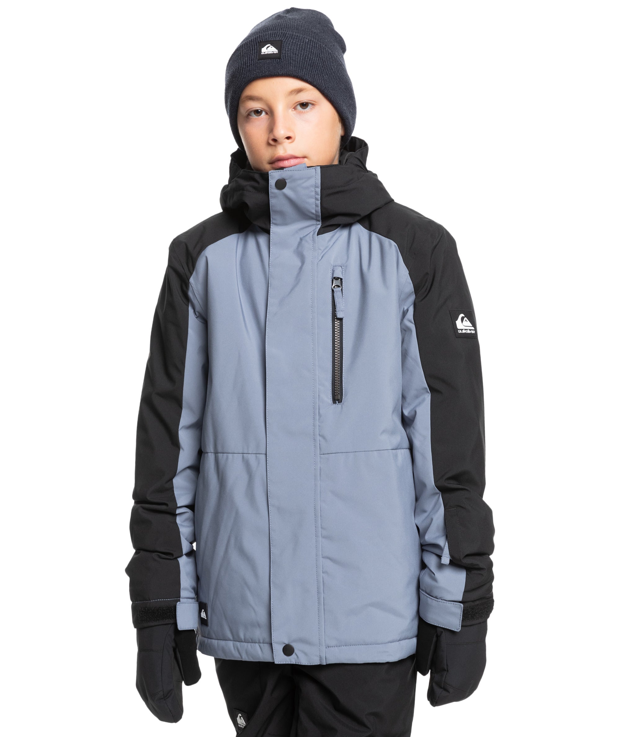 Quiksilver Mission Block Youth Jacket flint stone kids ski snowboard good quality