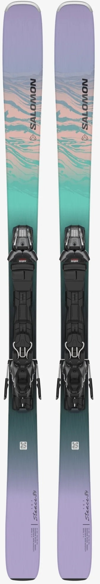 Salomon Stance 84 Skis + M11 GW Bindings Womens 2025