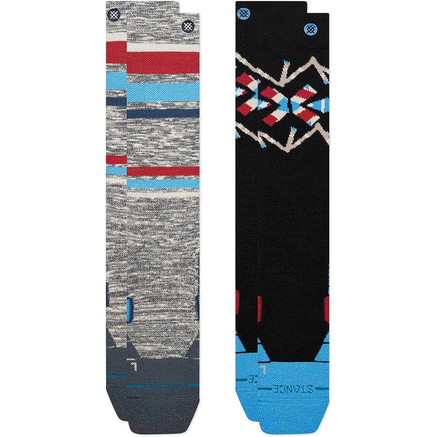 Stance Stripe Up Poly Snow Sock 2 Pack