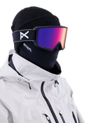 Anon M3 Goggles + Bonus Lens + MFI Face Mask Ski Snowboard Magnetic Snow