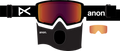 Anon M3 Goggles + Bonus Lens + MFI Face Mask Ski Snowboard Magnetic Snow