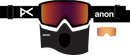 Anon M3 Goggles + Bonus Lens + MFI Face Mask Ski Snowboard Magnetic Snow