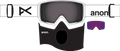 Anon M3 Goggles + Bonus Lens + MFI Face Mask Ski Snowboard Magnetic Snow