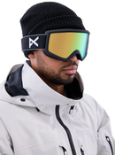 Anon Helix 2.0 Goggles + Bonus Lens Green Black