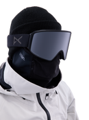 Anon M4 Cylindrical Goggles + Bonus Lens + MFI Face Mask Snowboarding Skiing magnetic