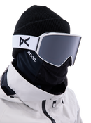 Anon M4 Cylindrical Goggles + Bonus Lens + MFI Face Mask Snowboarding Skiing Magnetic